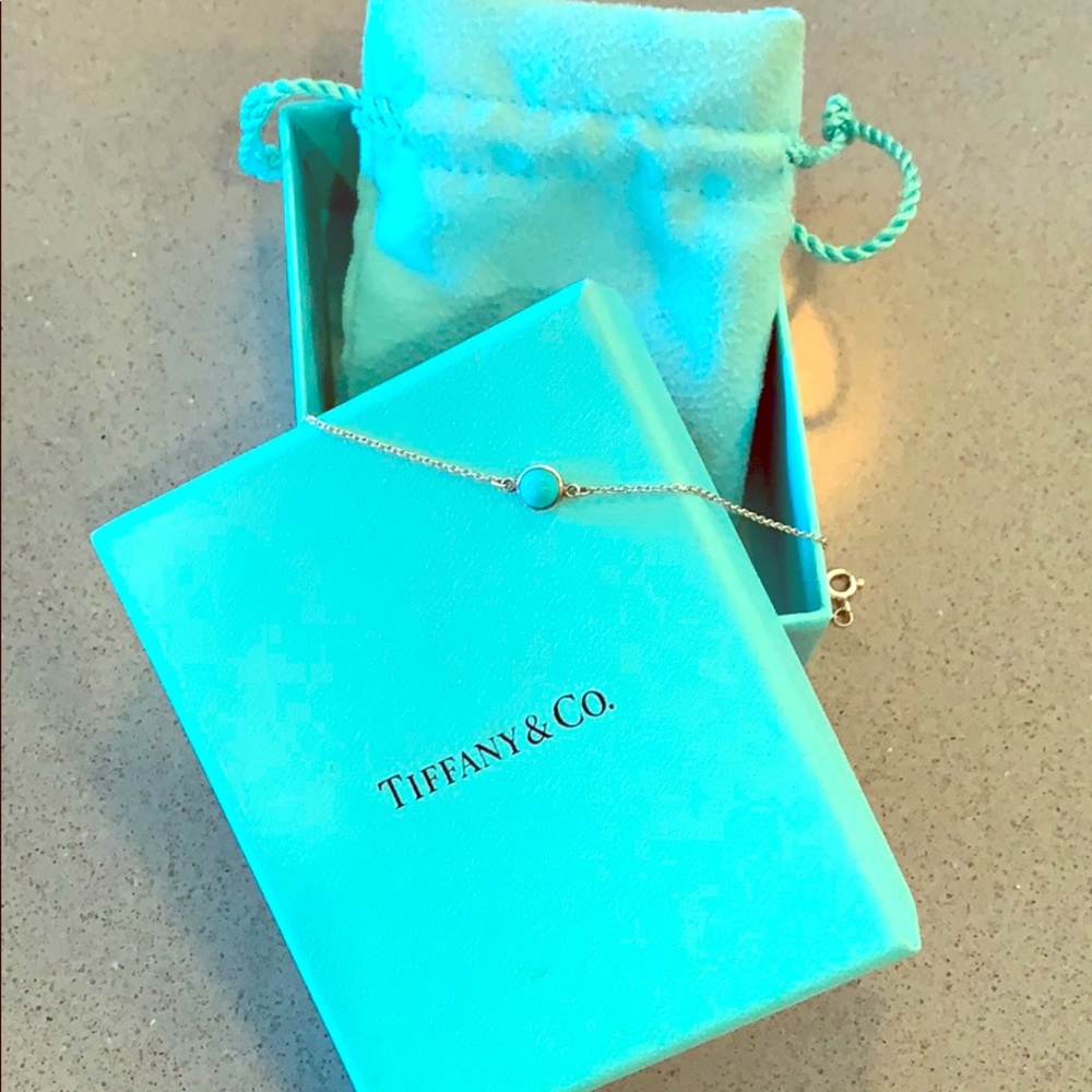 Tiffany & Co. Silver Peretti Turquoise bracelet